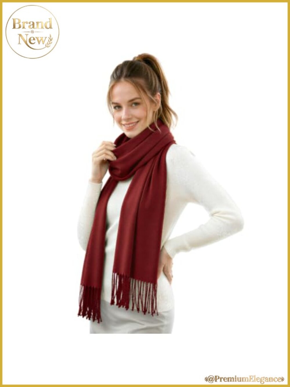 Soft Long Pashmina Shawl Wrap Scarf for Wedding Evening Dress